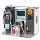 Panel de práctica con HMI y control de máquina